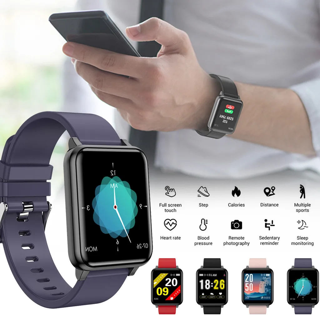 Для amazfit ремешок Bip Смарт часы Android iOS Спорт Фитнес калорий браслет носить Смарт часы для mi band 2 бар покупка