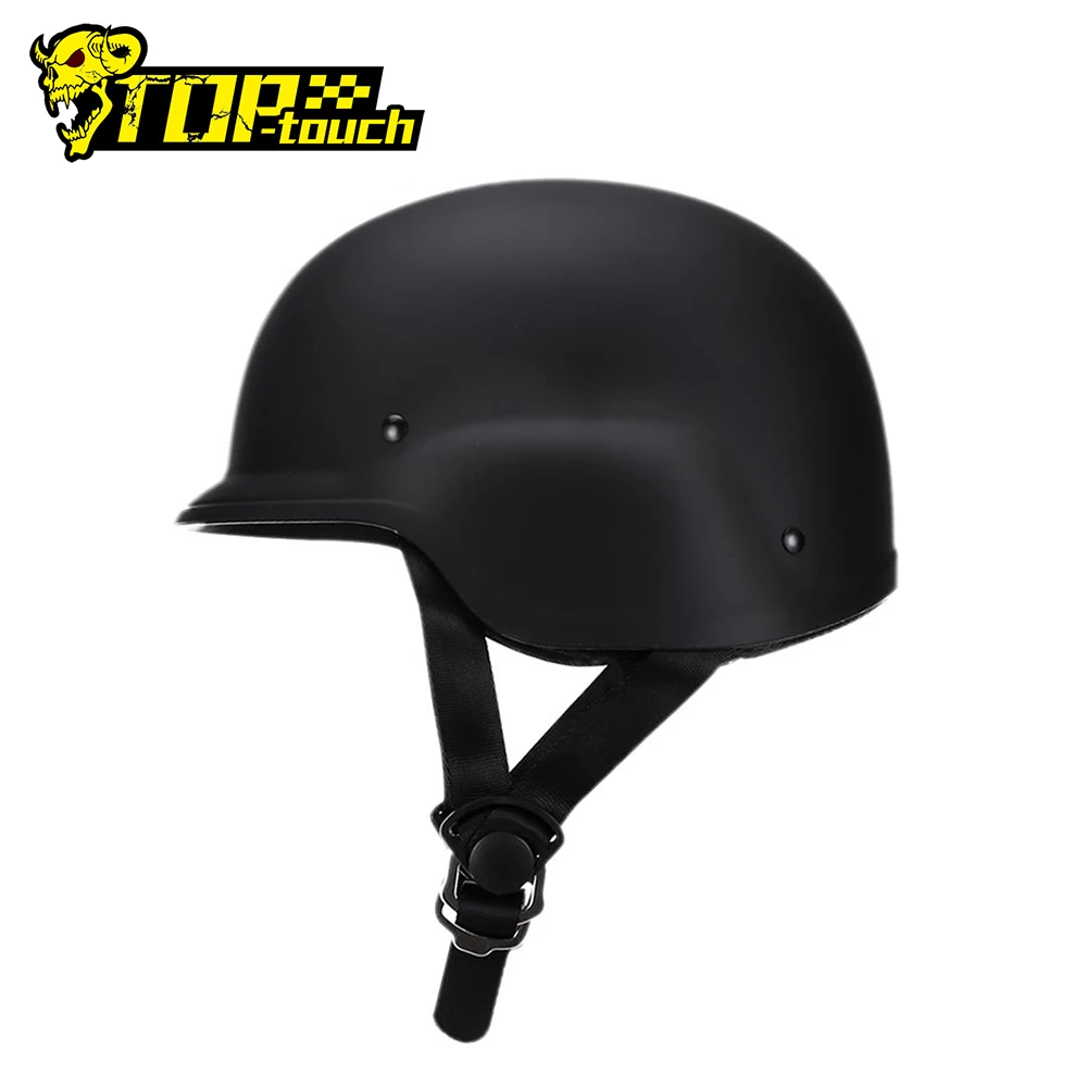 

AMZ Retro Motorcycle Helmet Casco Moto Helmet Half Face German Style Vintage Motorbike Casque Scooter Chopper Helmet Motorcycle