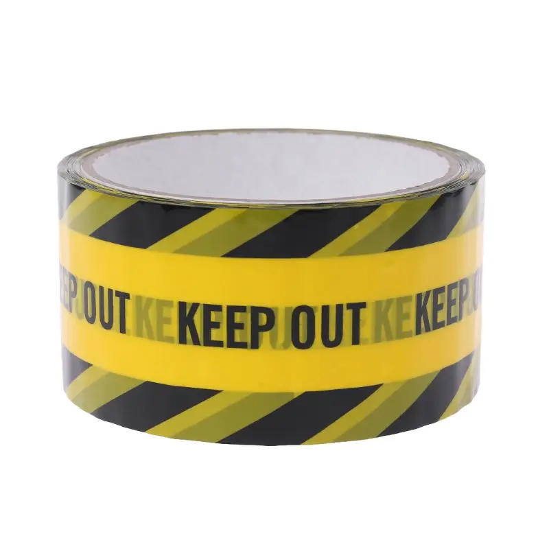 keep out 1 1 рулон 25 м желтый Opp Предупреждение ющие ленты Внимание знак безопасности работы клейкие ленты DIY стикер для торгового центра школы фабрики - Цвет: keep out 1