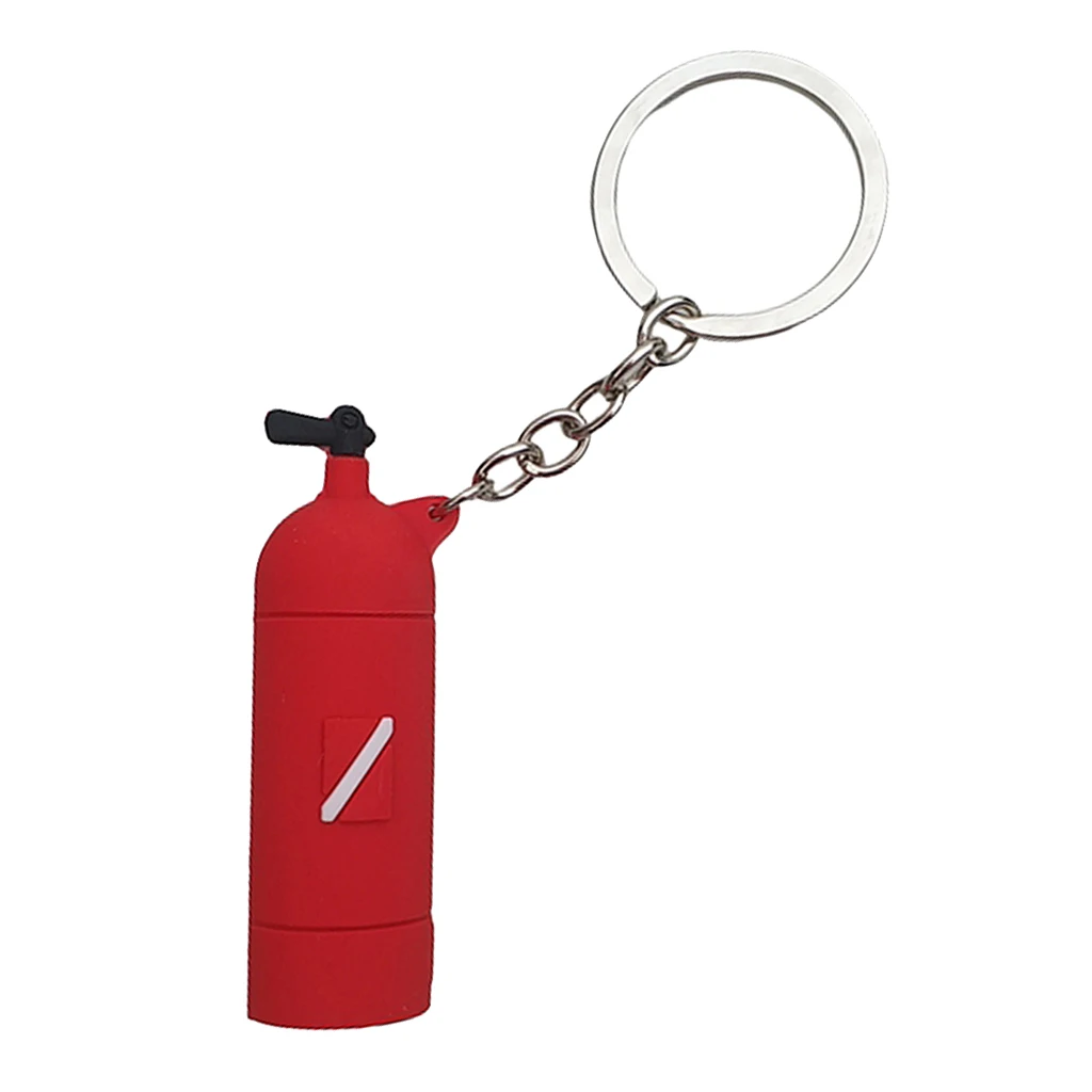 Diving Tank Key Chain Dive Flag Keychain Keyring Diver Fans Charm Pendant Dive Air Cylinder Keychain Keyring 