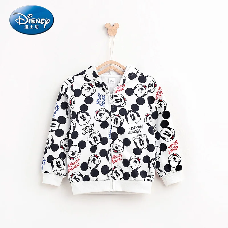 Disney/детская одежда; куртки для мальчиков и девочек; куртки с капюшоном; детская толстовка; Одежда для маленьких девочек; детские толстовки; одежда для маленьких мальчиков - Цвет: white