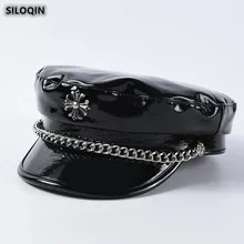 SILOQIN тренд из искусственной кожи качественные армейские кепки модные женские новые Snapback плоская кепка женские брендовые осенние шляпы для отдыха Gorra Hombre