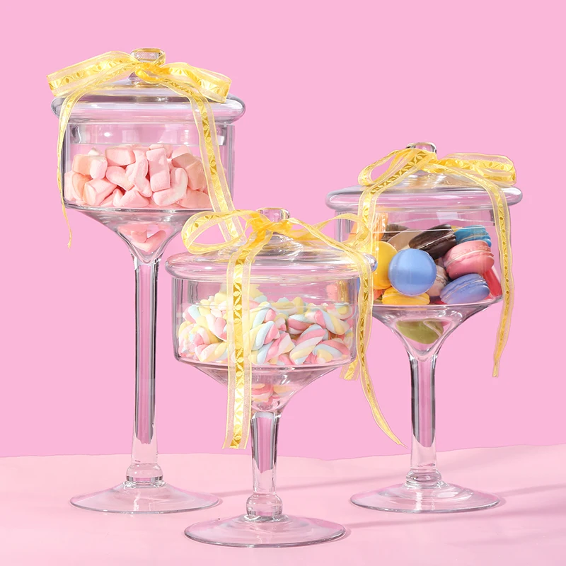 Прозрачная стеклянная крышка для торта в скандинавском стиле, Пыленепроницаемая подставка для десерта, высококачественные бутылки и банки для хранения