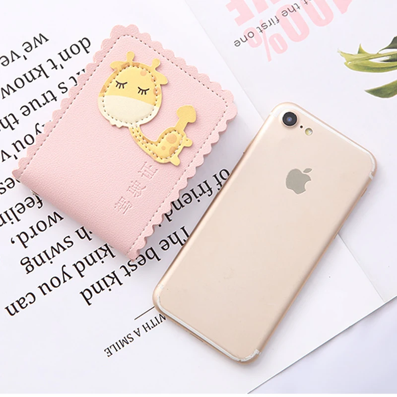 

Cute Cartoon Sweet Giraffe Ultra-Thin Driver License Holder Cover for Documents Driving Car Business ID Pass Wallet Card Holder