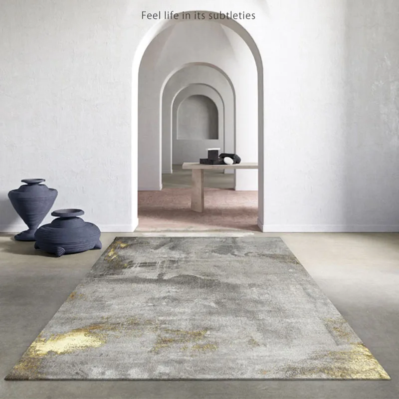 

Modern New Nordic Carpet for Living Room Abstract Ink Carpet Bedroom Bedside Thick Large Rug Floor Mat Parlor Coffee Table Rug