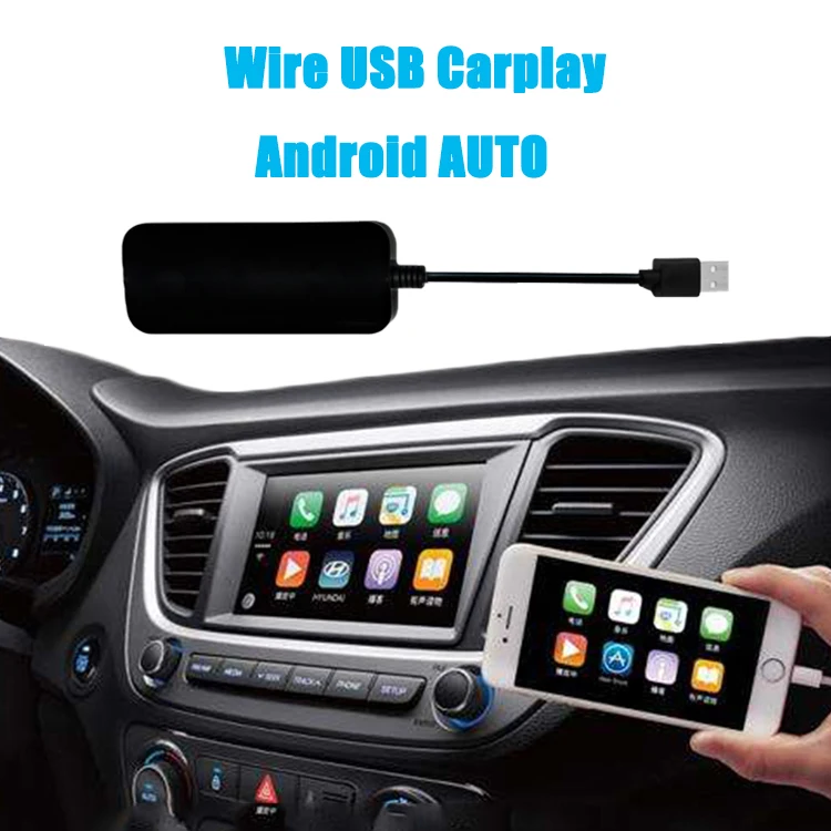 Kunfine Adaptateur Carplay Dongle Usb, Pour Autoradio Android, Unité Stéréo, Avec Android Auto