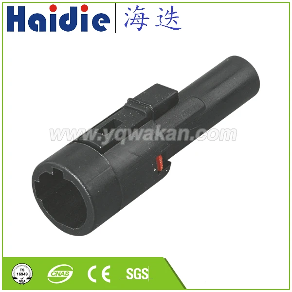 

1-20 set 1 pin circular black waterproof male female electric auto wire connector FW-C-1M-B
