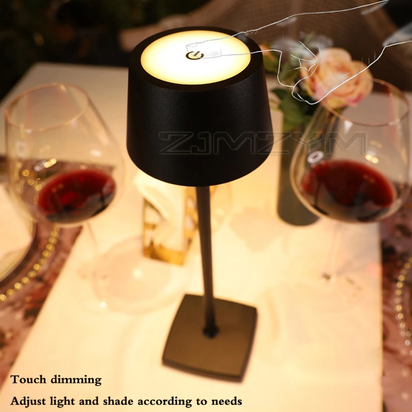 

USB Rechargeable LEDs Desk Lamp Touching Control Dimmable Table Lamp Portable Reading Study Light for Kids Bedside
