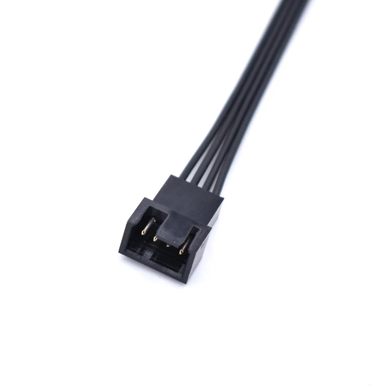 Black PC Motherboard PWM Fan 4Pin male to FeMale Power Supply Extension Cable for Cooling Fan