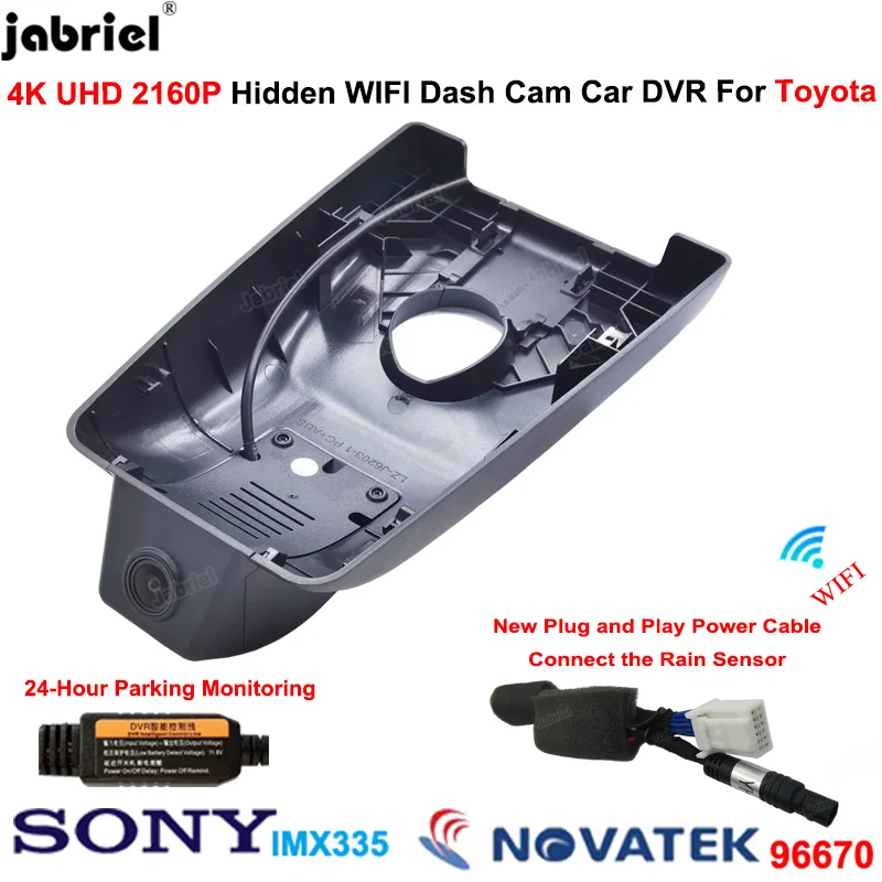 

For Toyota Rav4 XA50 for Toyota Rav4 LE XLE Premium for Toyota Wildlander for Suzuki Across 2018-2021 4K 2160P Dash Cam Car DVR