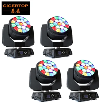 

TIPTOP Amazing 19x15W RGBW 4in1 LED Hawkeye Moving Head Light Amazing Hawkeye Light For Disco Nightclub DJ Bar Party TP-L664