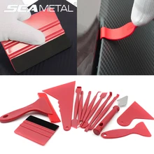 Kit de raclage, Film vinyle pour voiture, outils d'emballage, Film autocollant de voiture, ensemble de raclage de raclage, feutre automobile, décalcomanies, accessoires de plâtre, couteaux 7/13 pièces