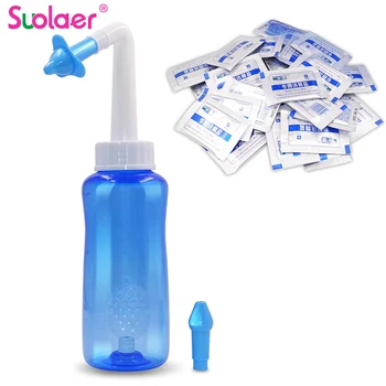 

500ML Adult Children Nasal Wash Cleaner Nose Cleaning Protector Moistens Avoid Allergic Yoga Detox Sinus Allergies Relief Clean