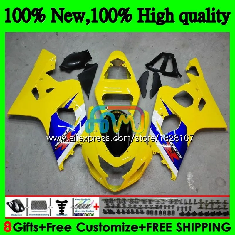 K4 средства ухода за кожей для SUZUKI GSX-R750 GSXR 600 750 R750 04 05 36BS. 14 GSXR-600 GSXR600 светильник желтый 600CC 750CC GSXR750 2004 2005 обтекатель