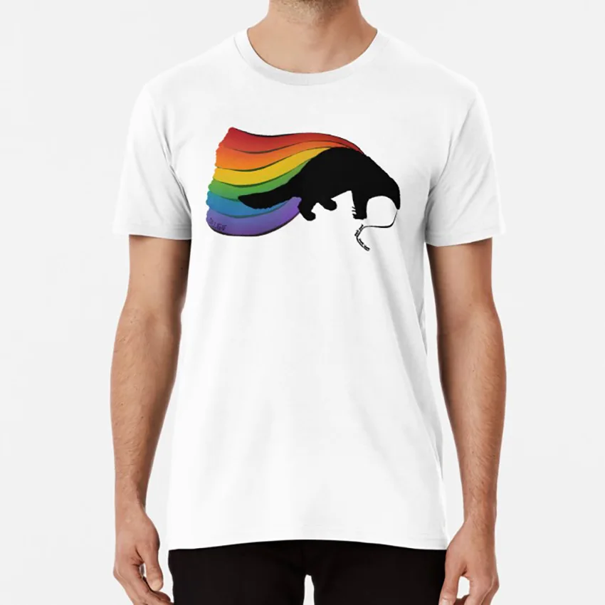 Pangolin Rainbow power! Футболка pangolins pangolin scaly anteater животные дикая природа сохранение окружающей среды