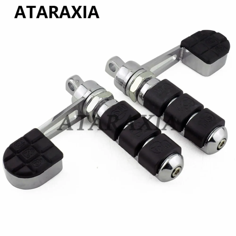 Motorcycle Foot Pegs Heel Stirrup Footrests Pedal Foot Rest Case For Harley Touring Softail Xl
