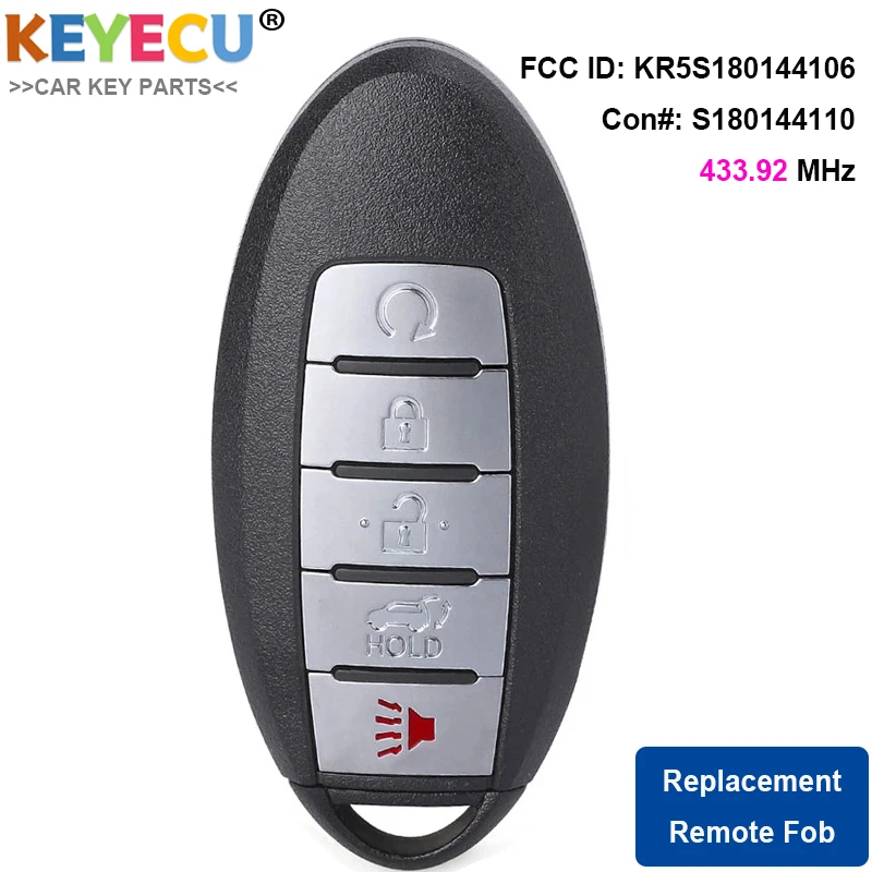 KEYECU умный Автомобильный ключ дистанционного управления для Nissan Rogue 2017 2018 2019 Fob 5