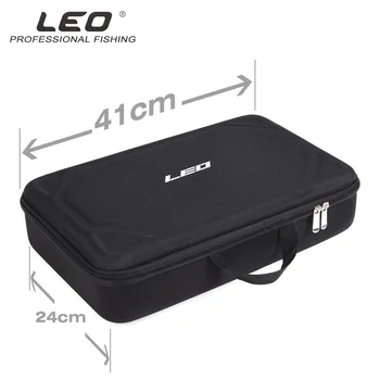 

Square EVA Hard Shell Package 41CM Sponge Fish Reel Accessories Tool Portable Storage Box Fishing Short Rod Lure Bag Pesca Peche