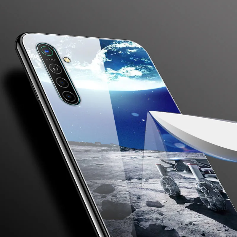 Чехол для OPPO Realme X2 XT, чехол из закаленного стекла, Жесткий Чехол для телефона, чехол для OPPO Realme XT Global X2, ТПУ бампер, чехол s RealmeX2