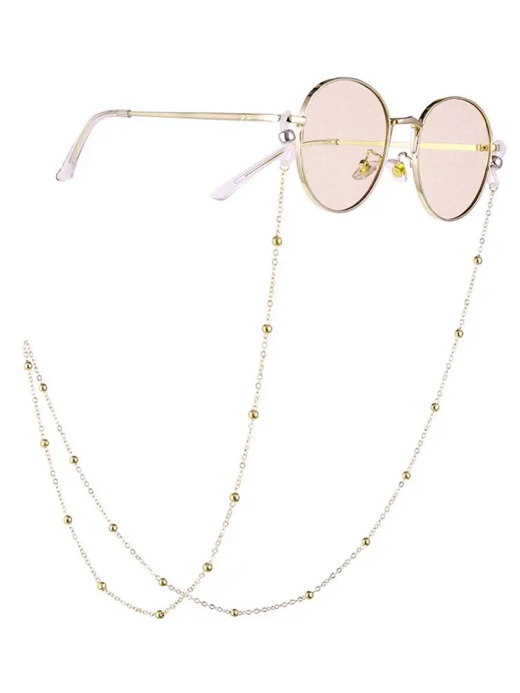 Glasses Chain Women Men Eyewear Accessories Stainless Steel 70CM Eyeglass Chains Sunglasses Reading Beaded Glasses Chain