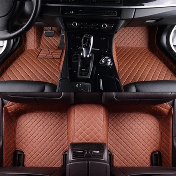 

1Set Car Accessories For Mitsubishi Asx 2011 2012 2013 Car Waterproof Black Red Floor Mats Cover Pad Foot Pad Carpet Front Rear