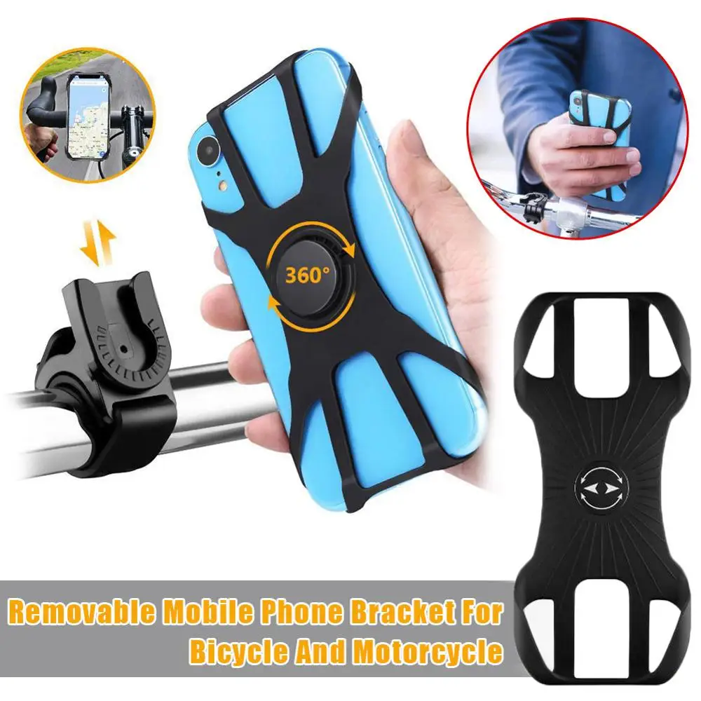 

Bike Mobile Phone Holder 360 Degree Rotation Detachable Handlebar Stand Mount Bracket Holder Cycling Bike Rack Accessories