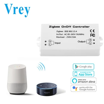 

Vrey Smart Remote Control Switch,Accessories Compatible for Alexa&amazon intelligent for Zigbee