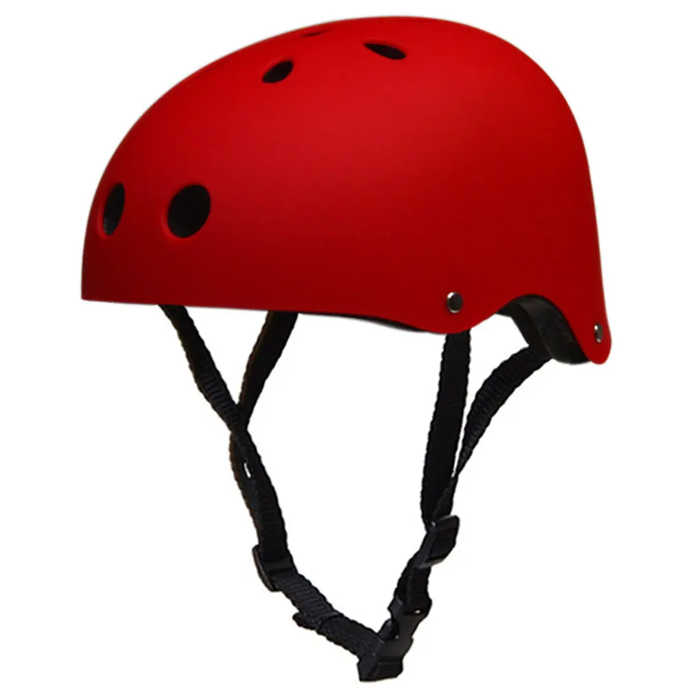 Matte Red Защитный защитный шлем для скейтборда и катания на коньках для взрослых и детей - Цвет: Matte Red