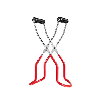 

With Grip Handle Easy Clean Clamp Safe Transport Canning Jar Lifter Set Wide Mouth Grabber Silicone Collapsible Funnel Non Slip