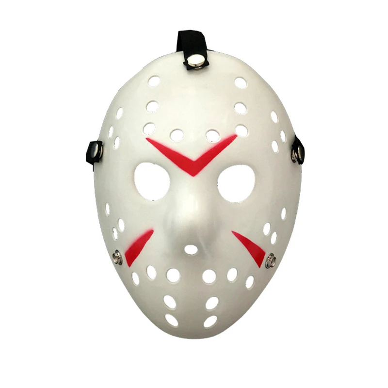 Белый Страшный ужас Хэллоуин Хоккей Черный Freddy Voorhees Косплей Джейсон фестиваль Маски для вечеринки-маскарада Рождество - Цвет: Белый