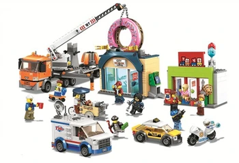 

NEW city series Donut shop opening Compatible with 60233 Building lepining bricks Blocks Bricks lepinblocks Toys gifts