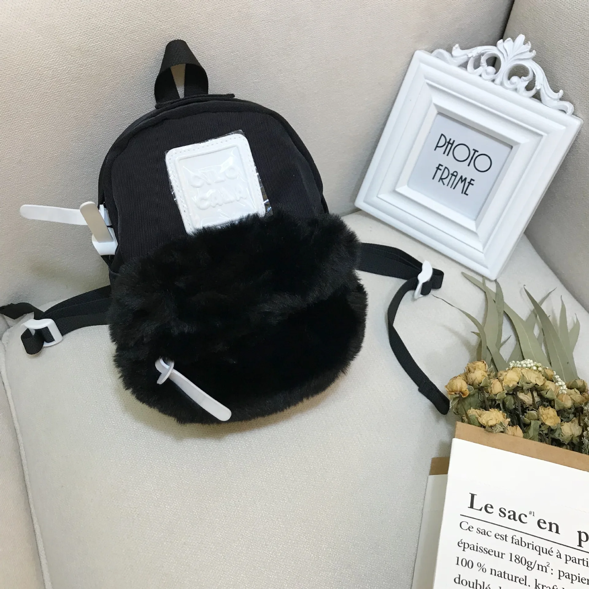 Модный однотонный мягкий плюшевый рюкзак японский каваи рюкзак мягкая игрушка детская школьная сумка подарок Детская игрушка для маленького ребенка - Цвет: 3