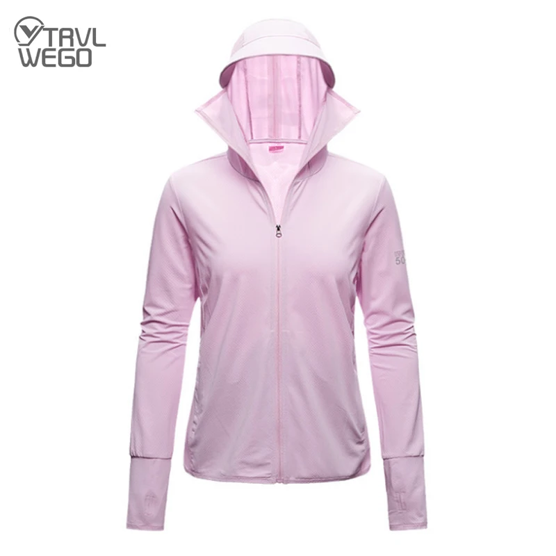 TRVLWEGO Felpa con cappuccio a maniche lunghe estiva da donna Protezione solare UV Abbigliamento ad asciugatura rapida Giacca con cappuccio da uomo Felpa da spiaggia sottile_voghion.com