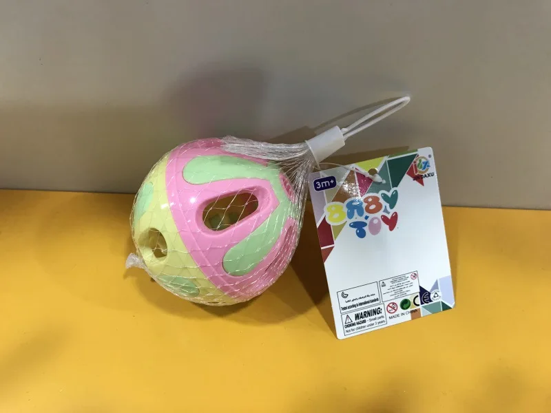 

Baby Toy Hand Jingle Ball Sports Fitness Color Tinkie BAII Early Education Rattle Bell 0-1-Year-Old yi zhi qiu