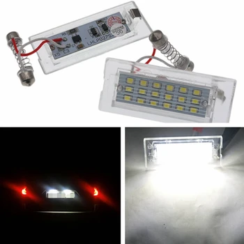 

2pcs For BMW E53 X5 1999-2006 E83 X3 2003-2010 before facelifted No Error Car Led Number License Plate Light Lamps Accessories