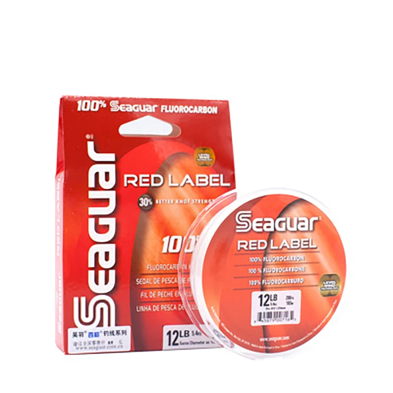 Новое поступление! SIG SEAGUAR Красная этикетка Красный Стандартный углеродный провод 229 м/183 м#1,5-#3 леска для ловли карбоновой рыбы