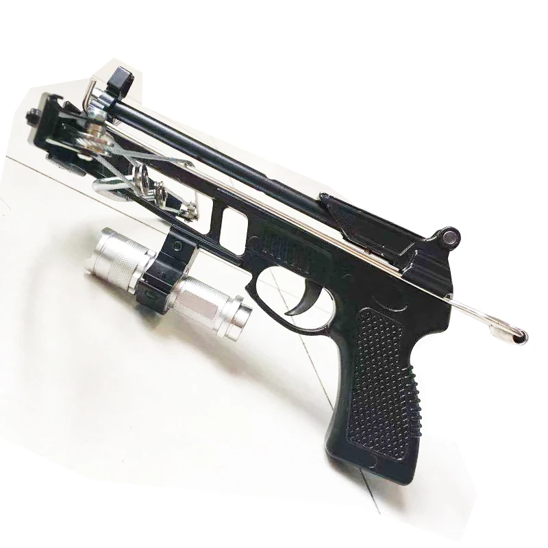 Slingshot Hunting Bow Powerful Catapult Support Fishing Reel Multi-function Steel Ball Ammo Arrow Shooting Sightscope Crossbow