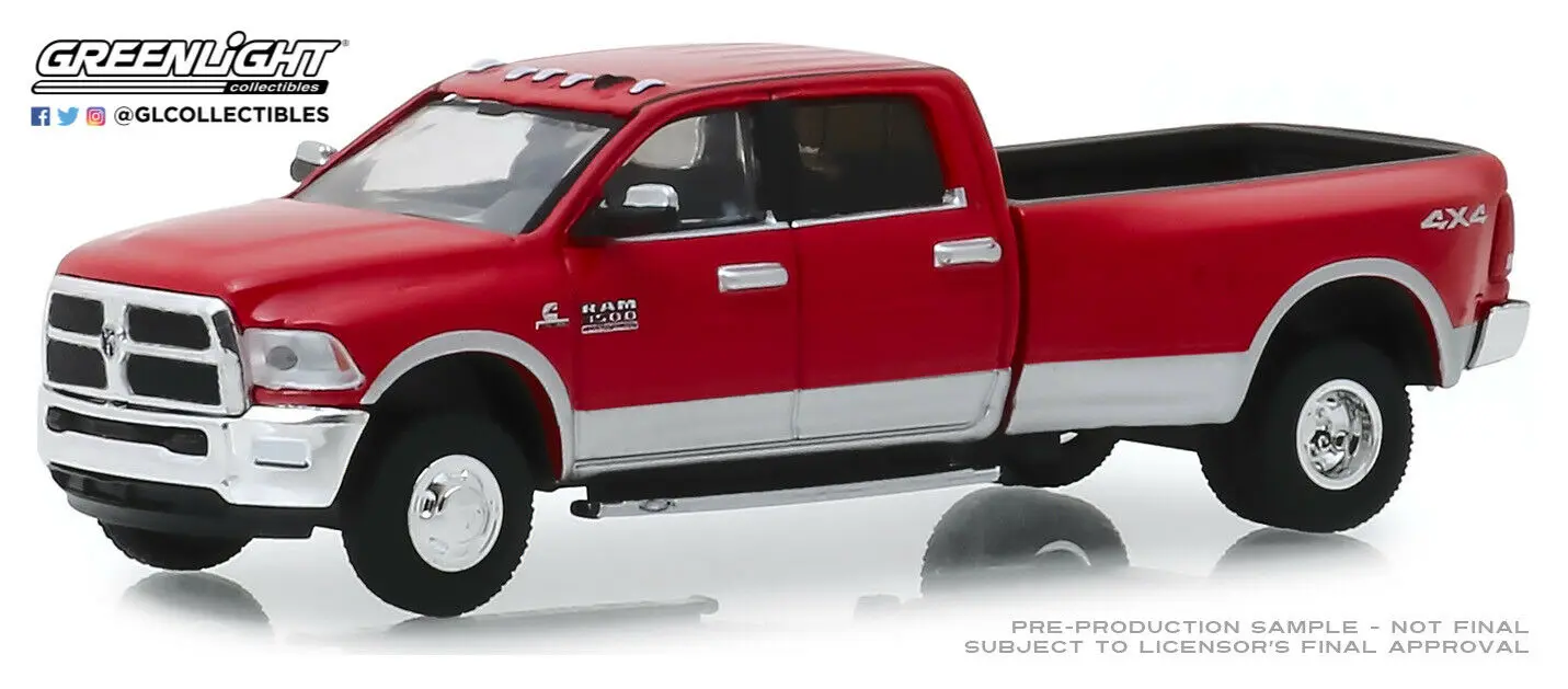 Зеленый свет 1:64 2018 Ram 3500 Big Horn Harvest Edition бутиковая машина из сплава игрушки для