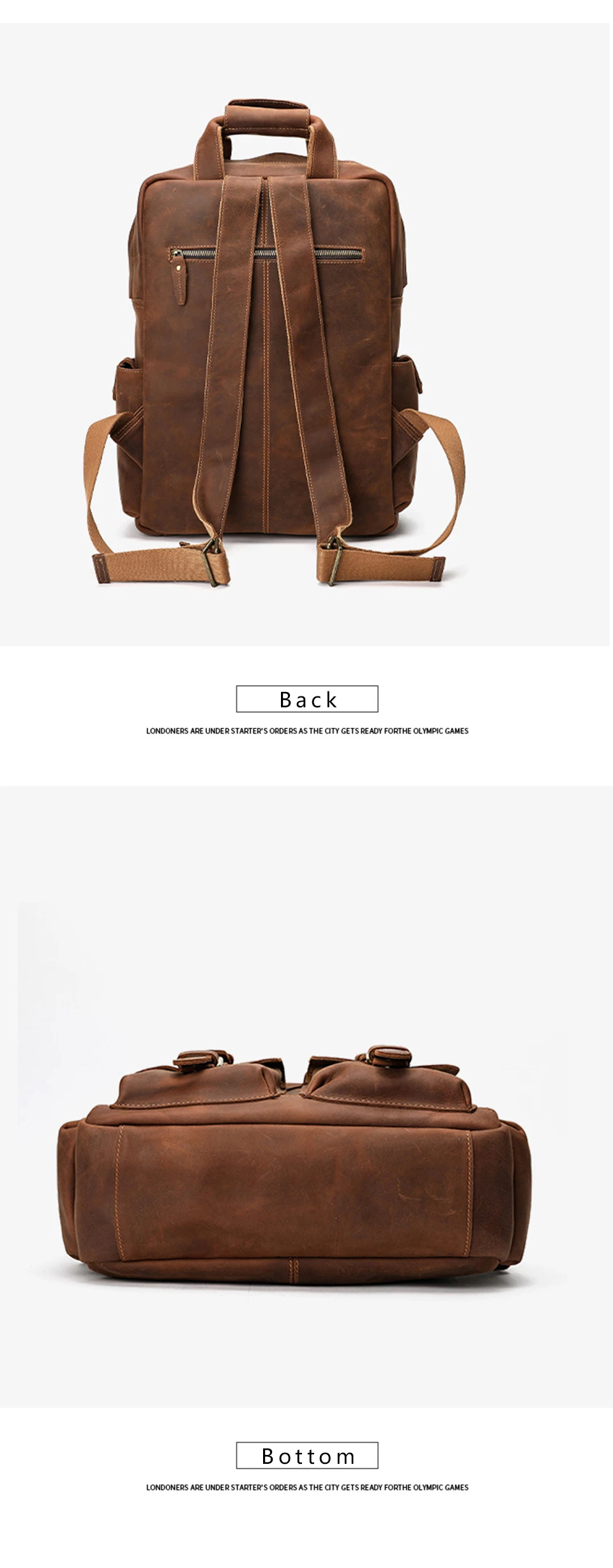 Leather Backpack | Paterson™ Leather Backpack