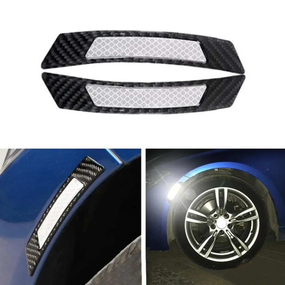 

2pcs Car Door Sticker Decal Warning Tape Car Reflective Stickers Reflective Strips Car-styling 4 Colors Safety Mark