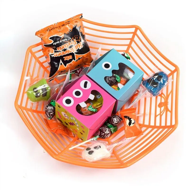 New sale7x7x7cm cute small candy box Halloween scary little monster candy box spot original cute trick or treat gift fashion box