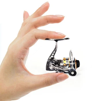 BEST BUY ❤️ POWER Full Metal Mini Winter Ice Fishing Reel Small Spinning Reels Carp Raft Fishing Wheel for Fish Accessories Saltwater Gear - discount item 30% OFF Sports & Entertainment