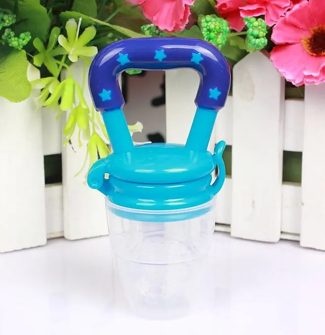 Blue Pacifier S Соска для кормления ребенка свежая еда приспособление с сеточкой для кормления детей кормушка Дети Кормление безопасные детские принадлежности сосок соска бутылочки - Цвет: Blue Pacifier S