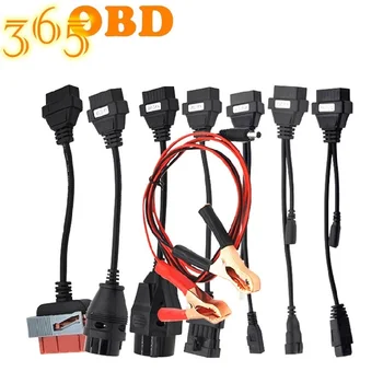 

High quality Car Cables Full Set 8pcs Auto Car Diagnostic Connector Adapter For TCS PLUS Pro 8 Car Cable OBD OBD2 Cables