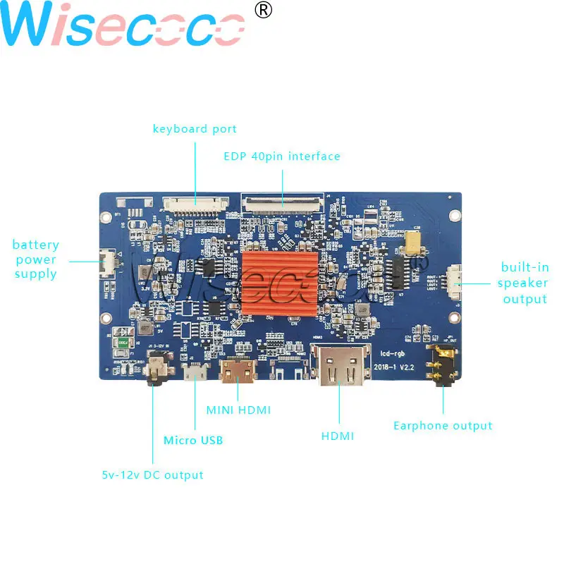 Wisecoco 10,1 дюйма 3840(RGB) ×2160 ЖК-экран 4K UHD ips 40 контактов eDP наушники HDMI контроллер драйвер платы для планшета и планшета