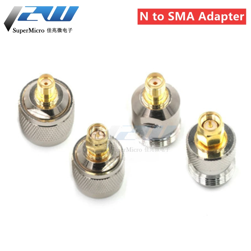 RF Coaxial Connector N to SMA-JJ KK JK KJ Male and Female Adapter Positive and Negative Pole N-J K to RP-SMA-J K N Type 1 Pcs coaxial cable connector,rf connector adapter,coaxial connector,rf connector,cable connector