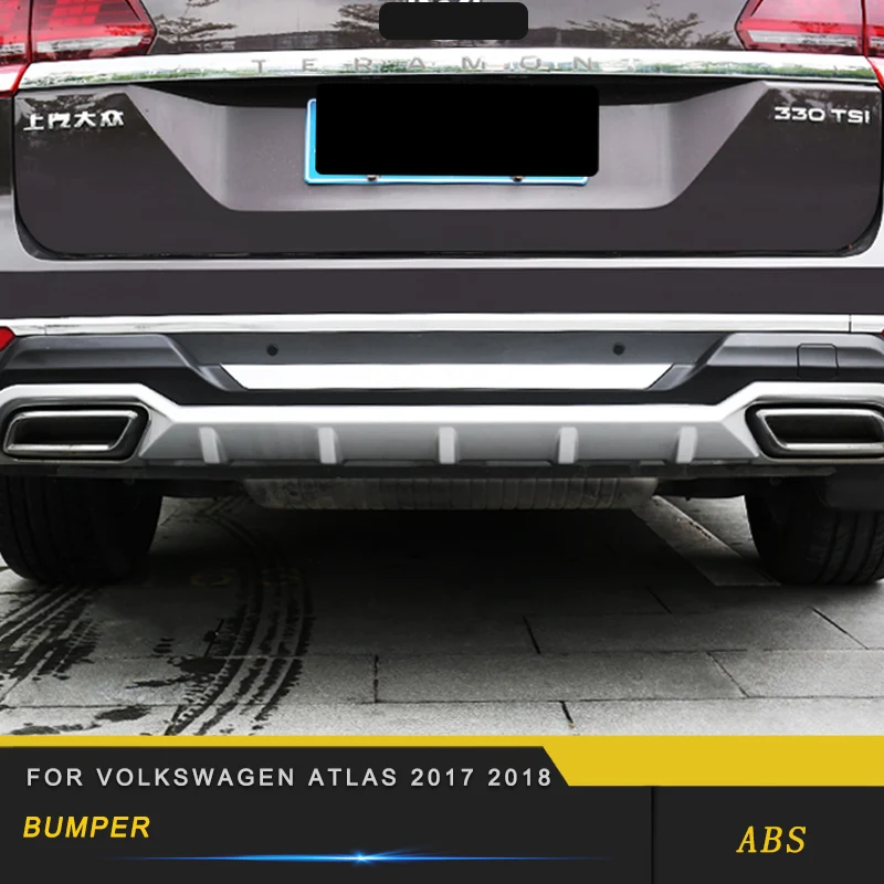Для Volkswagen VW Atlas- автомобильный Передний Задний бампер разветвитель диффузор для губ комплект спойлер защитные бамперы доска