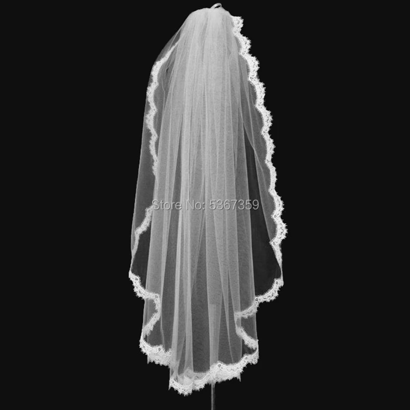 Wedding Accessories Short Bridal Veils with Comb High quality cheap wedding veils
