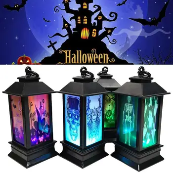 

Creative Halloween Pumpkin Light Pumpkin Lamp Garden Bat Kids Skeleton Romantic LED Witch Spider Home Decor Party