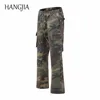 2022 Camouflage Flare Pants Fashionable Camo Cargo Pants for Men Slim Fit Camouflage Trousers Women All-match Hot Style ► Photo 1/6
